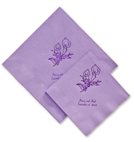 Printed Wedding Napkins